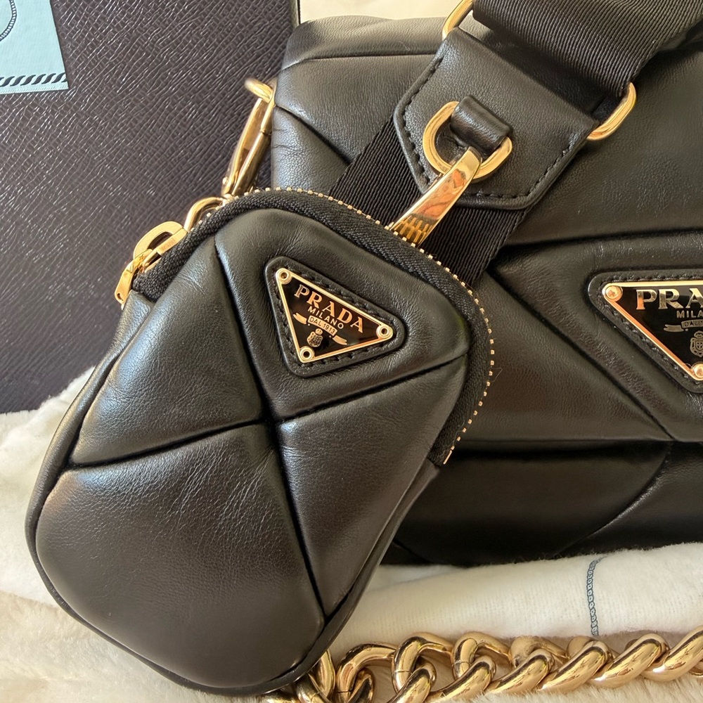 Prada System Nappa Leather Patchwork Bag - image 7